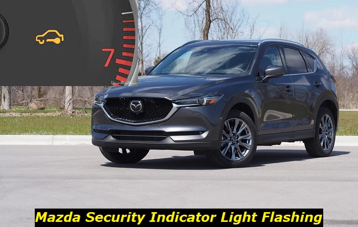 mazda security indicator light flashing